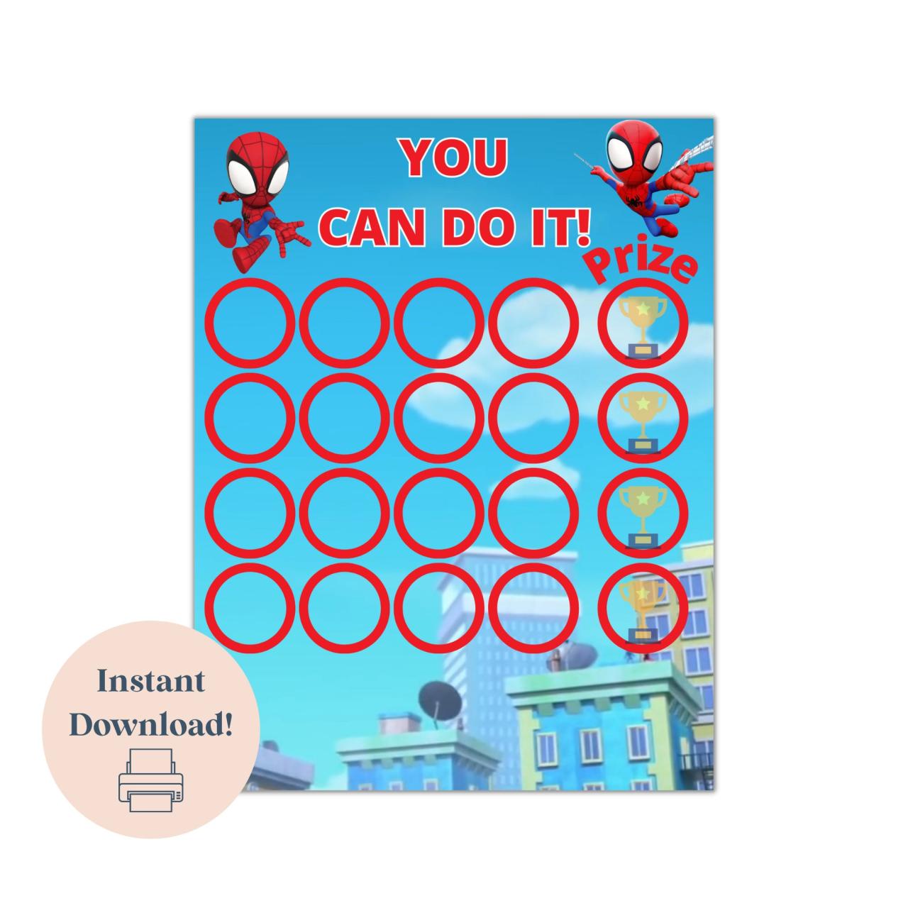 Free Printable Spiderman Potty Chart | All FREE Printables Free Printable Spiderman Potty Chart | All FREE Printables